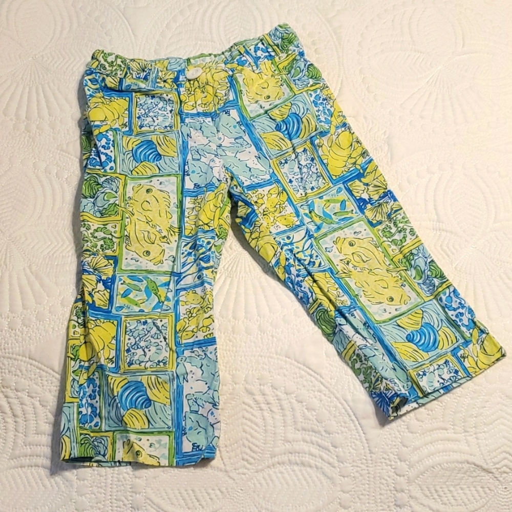 4 for $25 E. Land Tropical Fish Print Pants